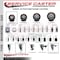 Service Caster 3'' Maroon Poly Swivel 1-1/2'' Expanding Stem Caster Total Lock Brake SCC-EXTTL20S314-PPUB-MRN-112 - alternate 4